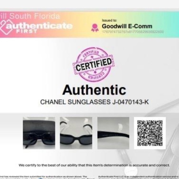 Chanel sunglasses authentic main image 5
